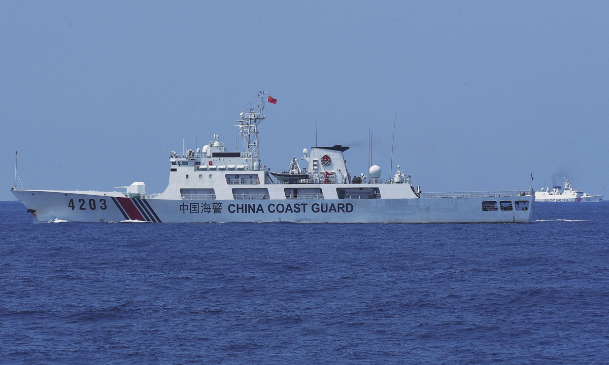 A China Coast Guard vessel patrols the South China Sea on May, 16, 2024 Photo: VCG