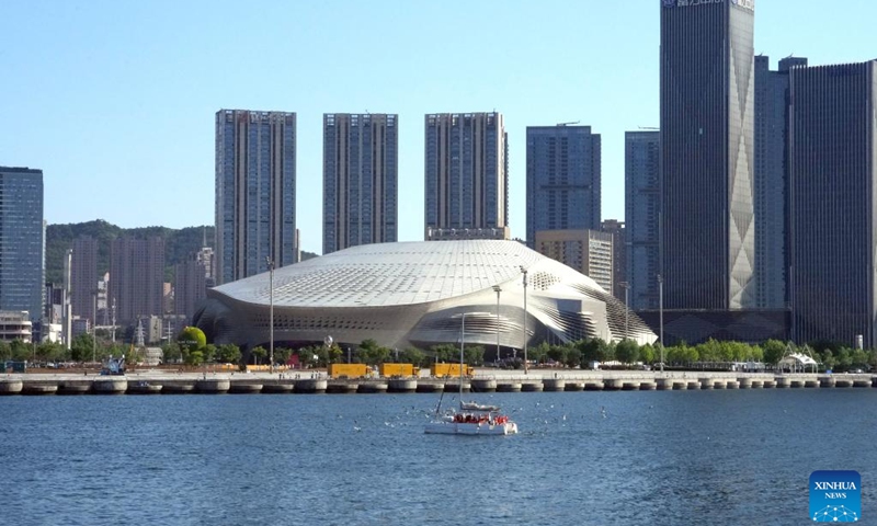 The Dalian International Conference Center, venue of the 2024 Summer Davos, is seen in Dalian, northeast China's Liaoning Province, June 16, 2024. The 2024 Summer Davos meeting will be held from June 25 to 27 in northeast China's coastal city of Dalian, according to the city's coordination office for Summer Davos.

Also known as the 15th World Economic Forum Annual Meeting of the New Champions, this year's forum will feature the theme Next Frontiers for Growth. (Photo: Xinhua)
