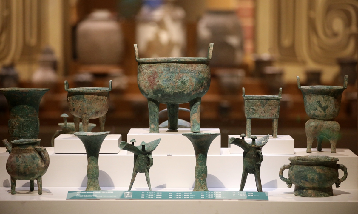 Bronze wares at the Yinxu Museum Photo: VCG