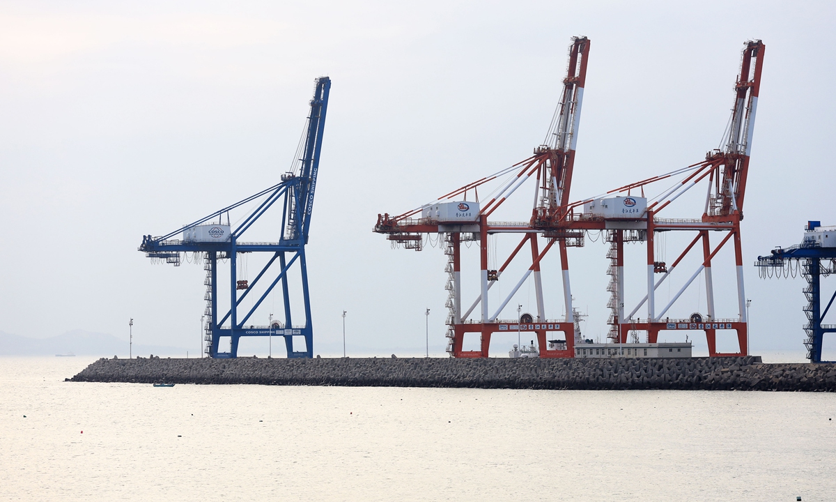 Weitou Port in Quanzhou, East China's Fujian Province, the nearest port in the maninand to Jinmen, Taiwan Photo: VCG