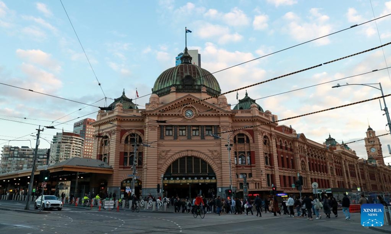 This photo taken on July 2, 2024 shows a view of the Flinders Street Station in Melbourne, Australia. Photo: Xinhua