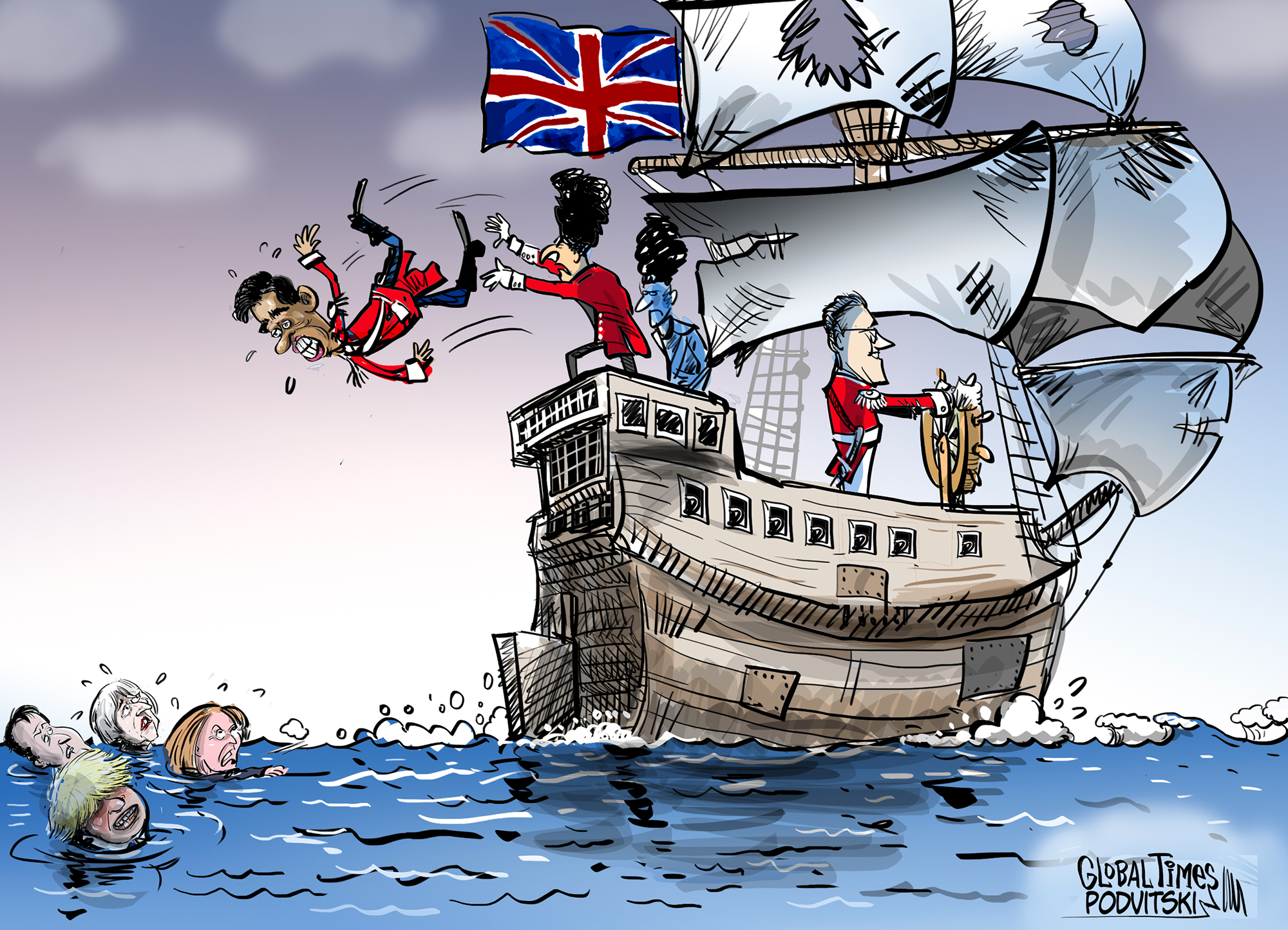 Britain's political merry