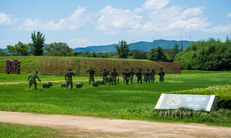 This photo taken on July 4, 2024 shows the Land Gate Site at the Archaeological Ruins of Liangzhu City park in Hangzhou, capital city of east China's Zhejiang Province. Photo: Xinhua