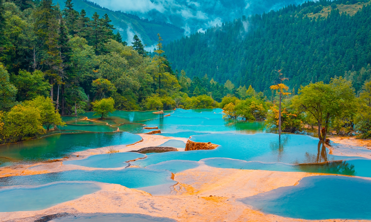 Scenery in Huanglong, Zhangjiajie, Central China's Hunan Province Photo: VCG