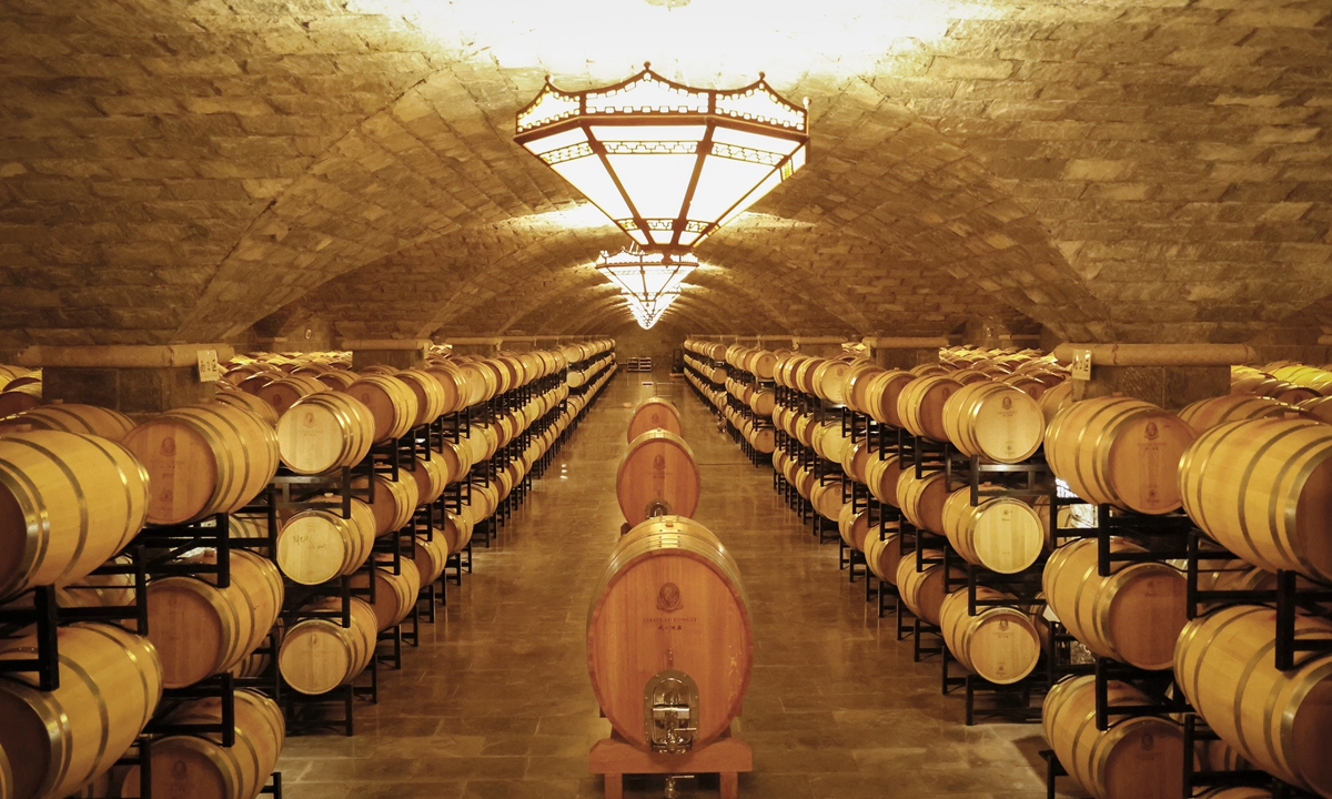 The cellar of Chateau Rongzi at Linfen, Shanxi Province Photo: Shanxi Investment Promotion Bureau