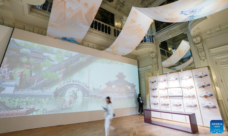 This photo taken on July 24, 2024 shows the China House in Paris, France. The China House for the Paris 2024 Olympic Games was inaugurated at the Hotel Salomon de Rothschild in Paris on Wednesday. Photo: Xinhua