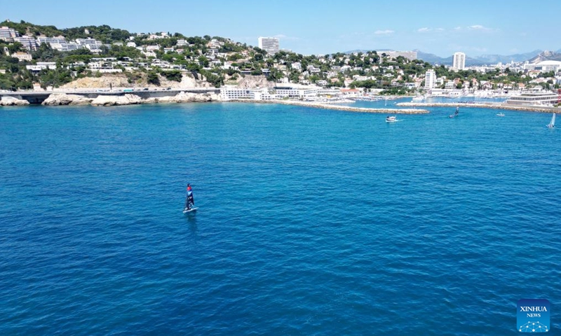 This photo taken on July 25, 2024 shows a view of the Roucas Blanc Marina in Marseille, southern France, ahead of the Paris 2024 Olympic Games. (Photo: Xinhua)