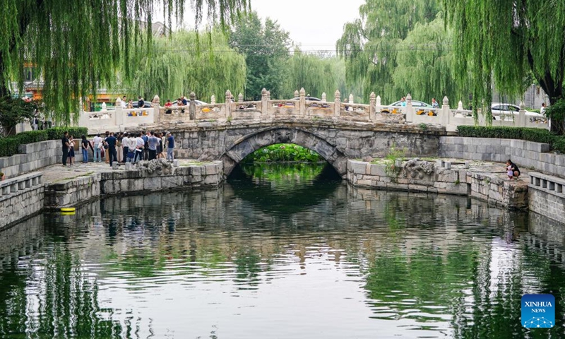 People visit the Wanning Bridge in Beijing, capital of China, July 16, 2024. Photo: Xinhua