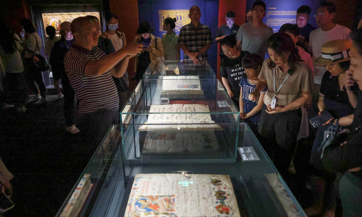 An exhibition on Marco Polo and his Legacy in Beijing on July 29, 2024 Photo: VCG