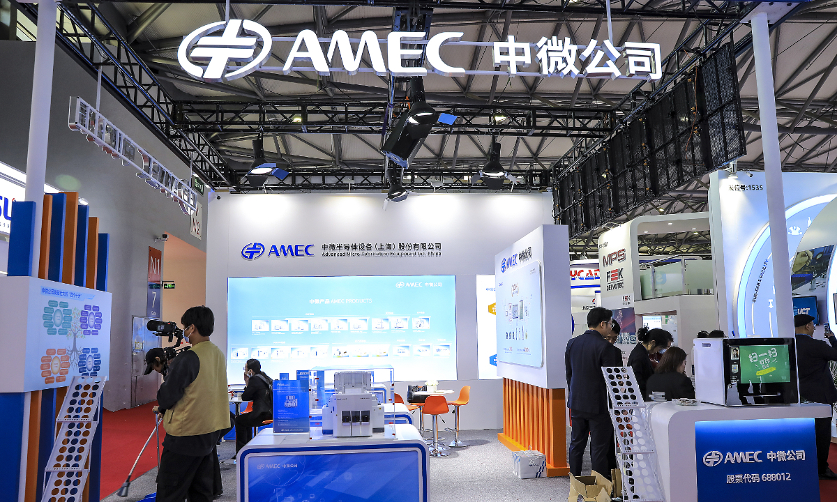 Advanced Micro-Fabrication Equipment Inc. China (AMEC). Photo:VCG 