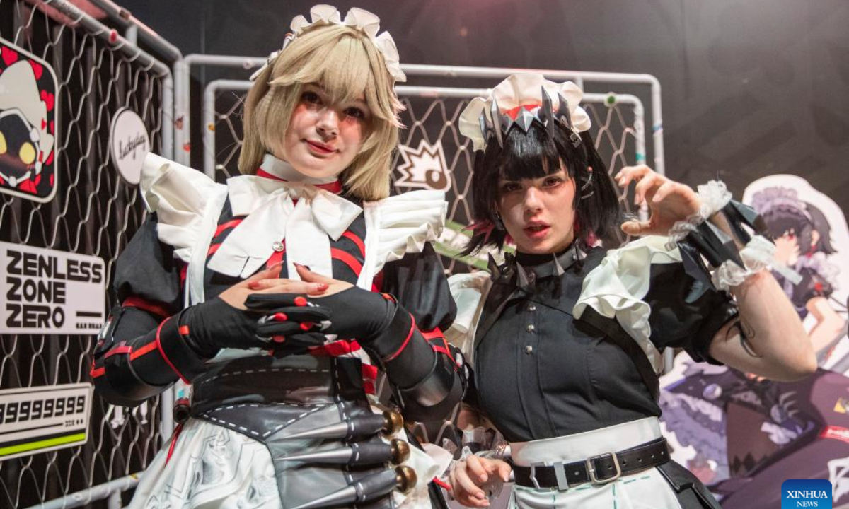 Cosplayers pose for photos during Gamescom 2024 in Cologne, Germany, Aug 21, 2024. Gamescom 2024 kicked off here on Wednesday, attracting more than 1,400 exhibitors from 64 countries and regions. Photo:Xinhua