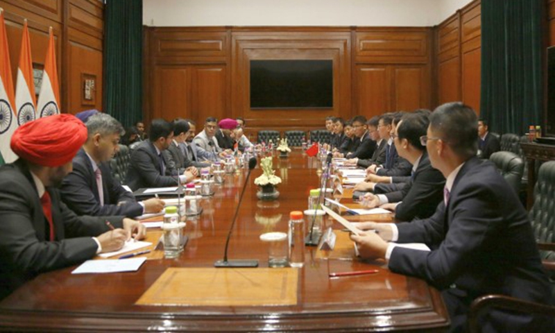 China and India hold the 30th meeting of the Working Mechanism for Consultation and Coordination on China-India Border Affairs (WMCC) in New Delhi on July 31, 2024.  Photo: Chinese Foreign Ministry 