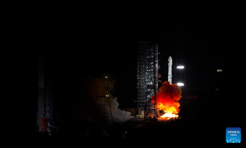 A Long March-3B carrier rocket carrying a new high-orbit internet-services satellite blasts off from the Xichang Satellite Launch Center in southwest China's Sichuan Province, Aug. 1, 2024. Photo: Xinhua