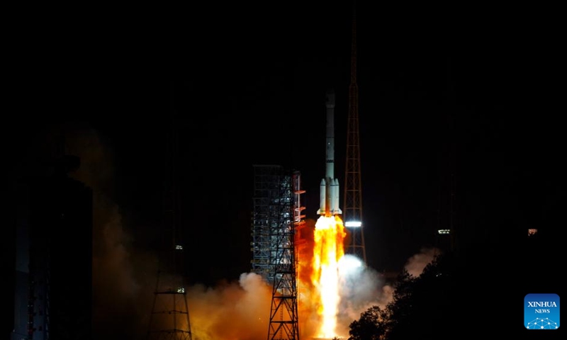 A Long March-3B carrier rocket carrying a new high-orbit internet-services satellite blasts off from the Xichang Satellite Launch Center in southwest China's Sichuan Province, Aug. 1, 2024. Photo: Xinhua