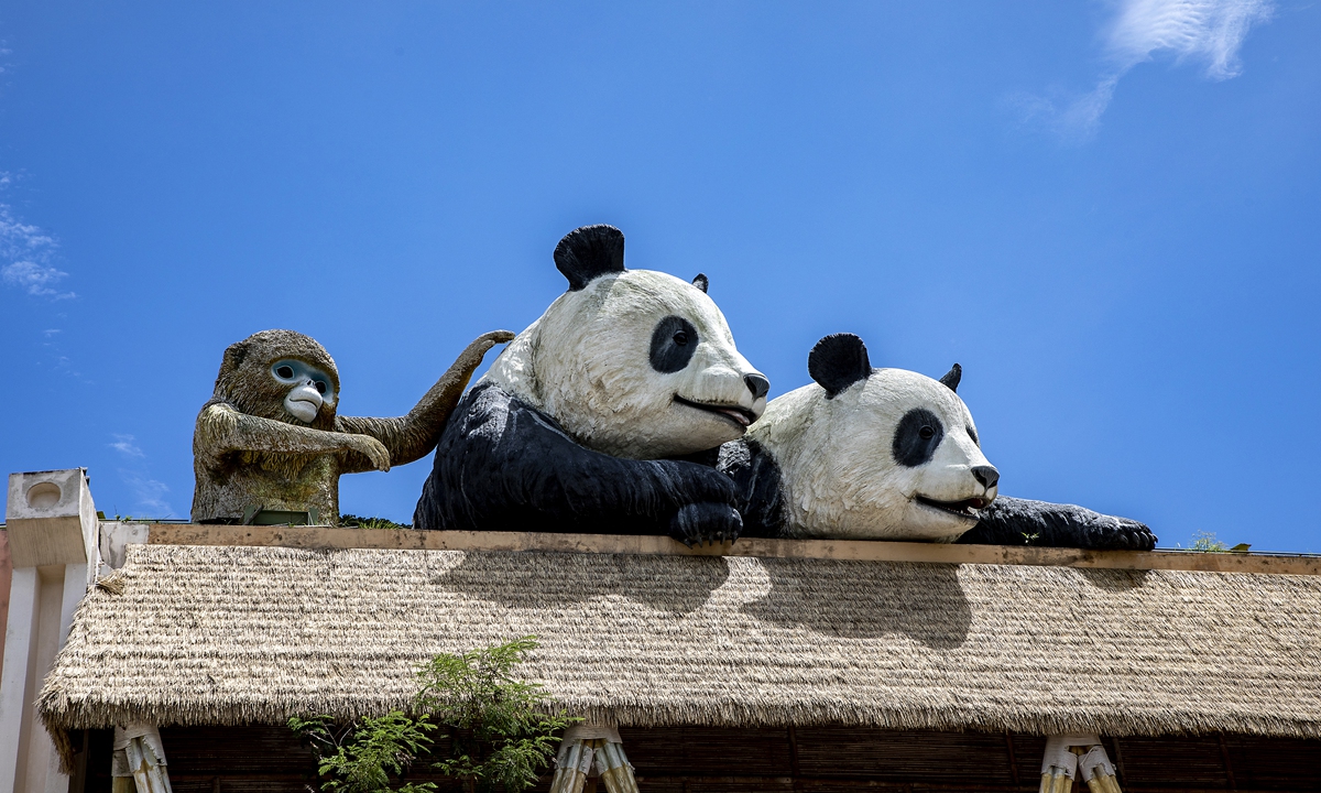 The rooftop of the Panda Pavilion at Ocean Park Hong Kong on June 27, 2024. Photo: VCG