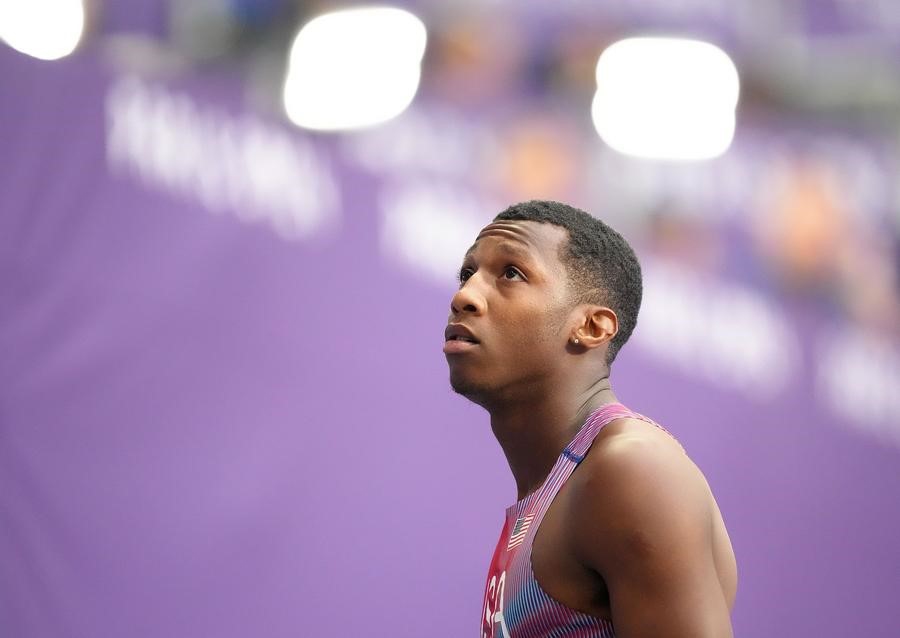 US sprinter Erriyon Knighton Photo: Xinhua News Agency