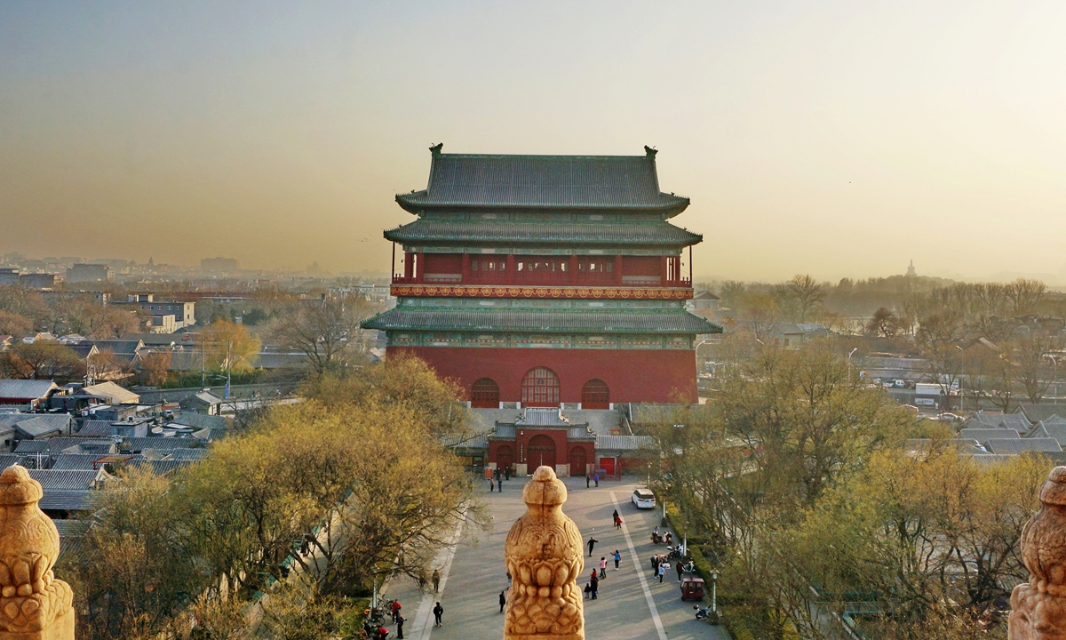 The Drum Tower Photo:  Beijing Central Axis World Heritage Application and Protection Office