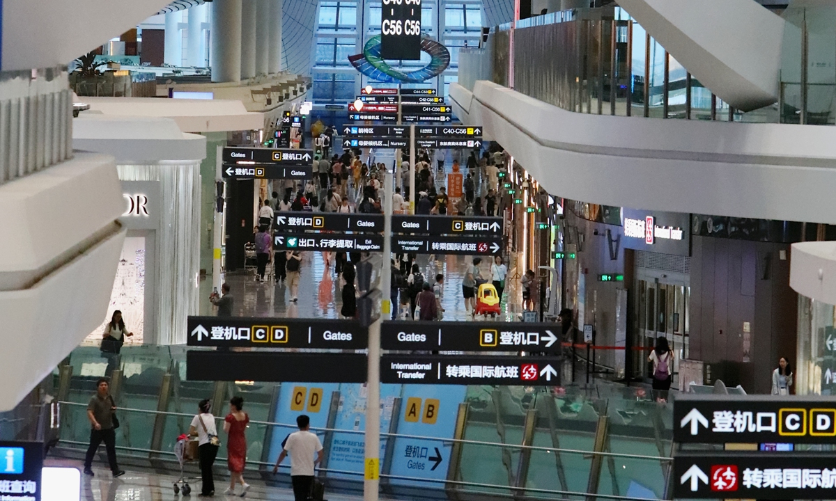 A view of Beijing Daxing International Airport Photo: Courtesy of Beijing Daxing International Airport 