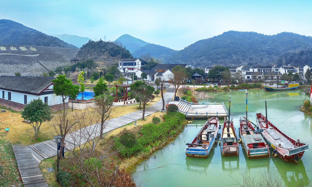 The scenery of Xinjian Village in Zhoushan, East China's Zhejiang Province Photos: Courtesy of Lu Haifeng