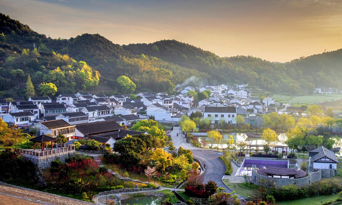 The scenery of Xinjian Village in Zhoushan, East China's Zhejiang Province Photos: Courtesy of Lu Haifeng