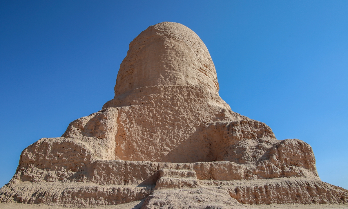 The Mo'er Temple ruins, a Buddhist site, in Kashi, Northwest China's Xinjiang Uygur autonomous region Photo: VCG 