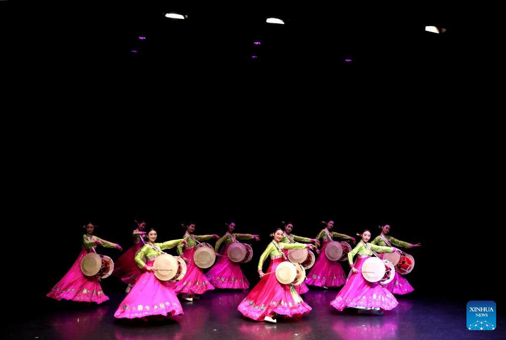 Dancers from China perform during a gala evening titled The Spirit of the Great Wall, in London, Britain, Aug. 19, 2024. (Photo: Xinhua)