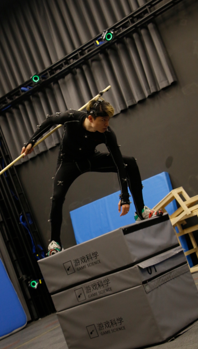 Yin Kai does motion capture for <em>Black Myth: Wukong</em>. Photo: Courtesy of Yin Kai