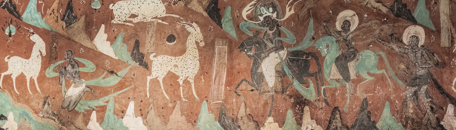 A mural in the Mogao Caves Photo: Courtesy of the Dunhuang Academy 