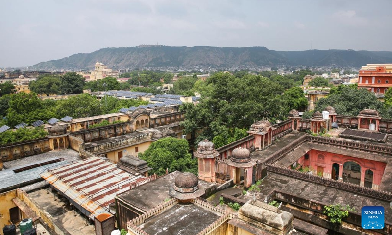 This photo taken on Aug. 25, 2024 shows a view of Jaipur, the capital city of India's western state of Rajasthan. Jaipur is renowned for its vibrant blend of history, culture, and stunning architecture. (Photo: Xinhua)