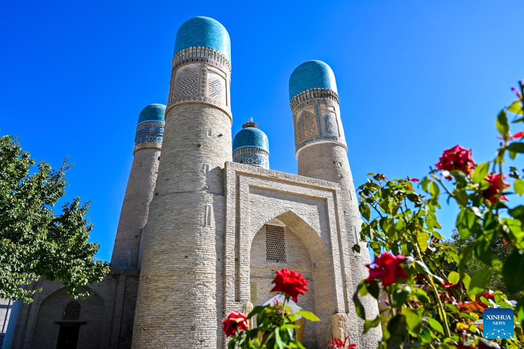 This photo taken on Aug. 29, 2024 shows a historical building in Bukhara, Uzbekistan. Bukhara, a prominent stop on the ancient Silk Route, is known as one of the oldest cities in Central Asia. (Photo: Xinhua)