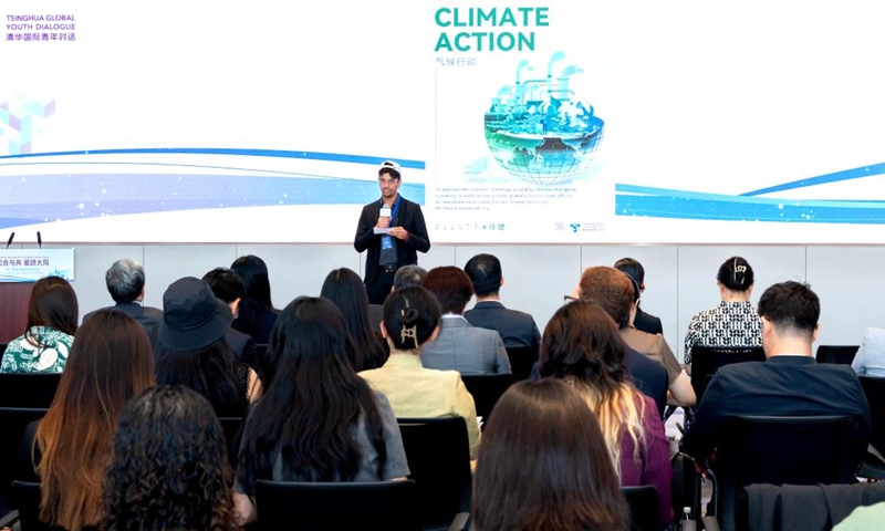 Amr Wahba speaks at the main forum of the second Tsinghua Global Youth Dialogue held in Tsinghua University in Beijing, capital of China, Aug. 29, 2024. Photo: Xinhua