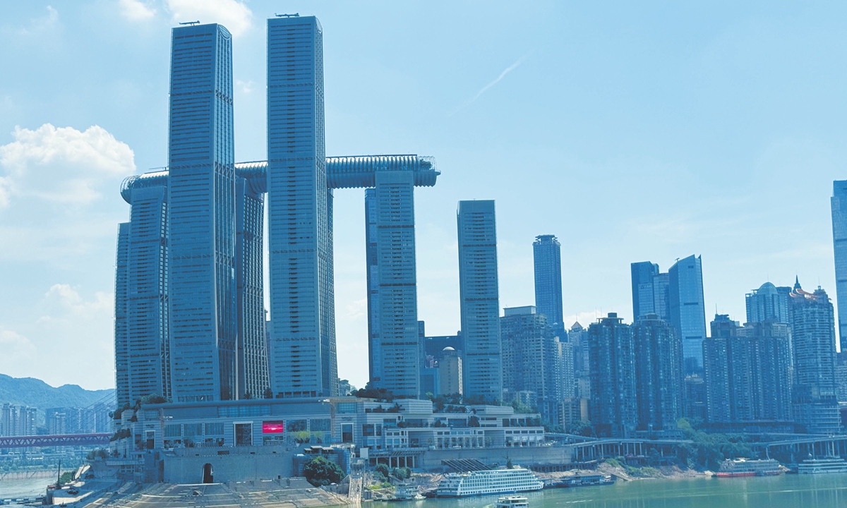 A view of Chaotianmen port in Chongqing city Photo: Liu Yang/GT