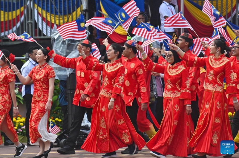 People attend a celebration event marking Malaysia's 67th anniversary of independence in Putrajaya, Malaysia, Aug. 31, 2024. Malaysia marked the 67th anniversary of independence on Saturday, with a huge public turnout at the administration center of Putrajaya to mark the National Day. Photo: Xinhua