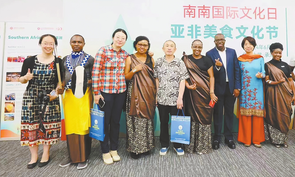 Li Ming attends the African and Asian Food Culture Festival at Peking University in Beijing on June 8, 2024. Photo: Courtesy of Li