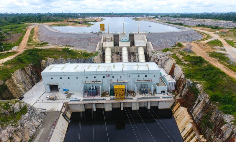 Photo taken on May 19, 2017 shows the Soubre hydroelectric power station near the city of Soubre in Cote d'Ivoire. Photo: Xinhua