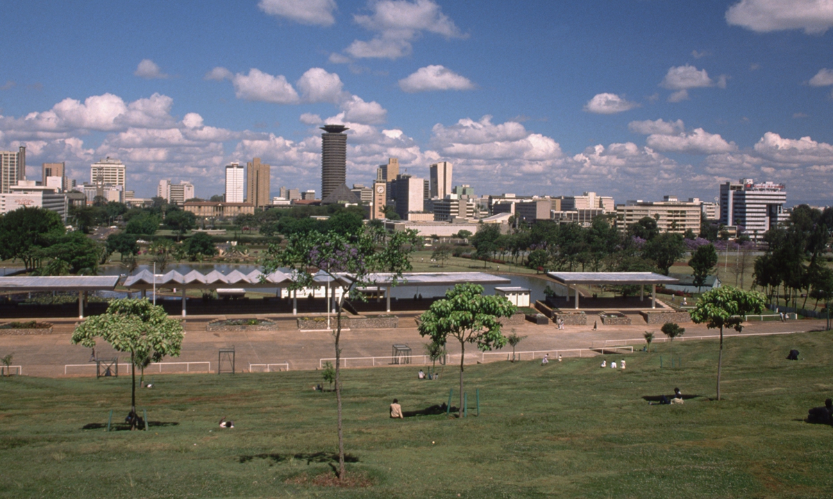 The view of Nairobi, Kenya 