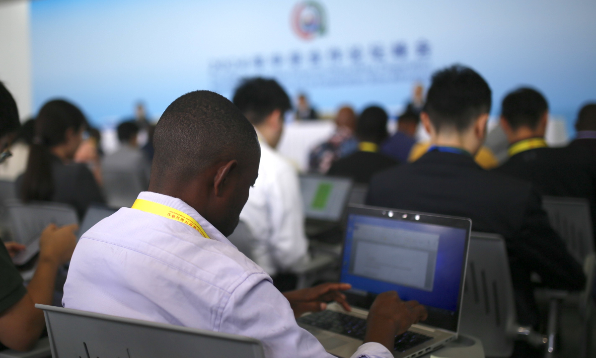 The<strong></strong> press conference of Jinhua, East China’s Zhejiang Province during the 2024 Summit of the Forum on China-Africa Cooperation in Beijing on September 4, 2024. Photo: Shan Jie/GT