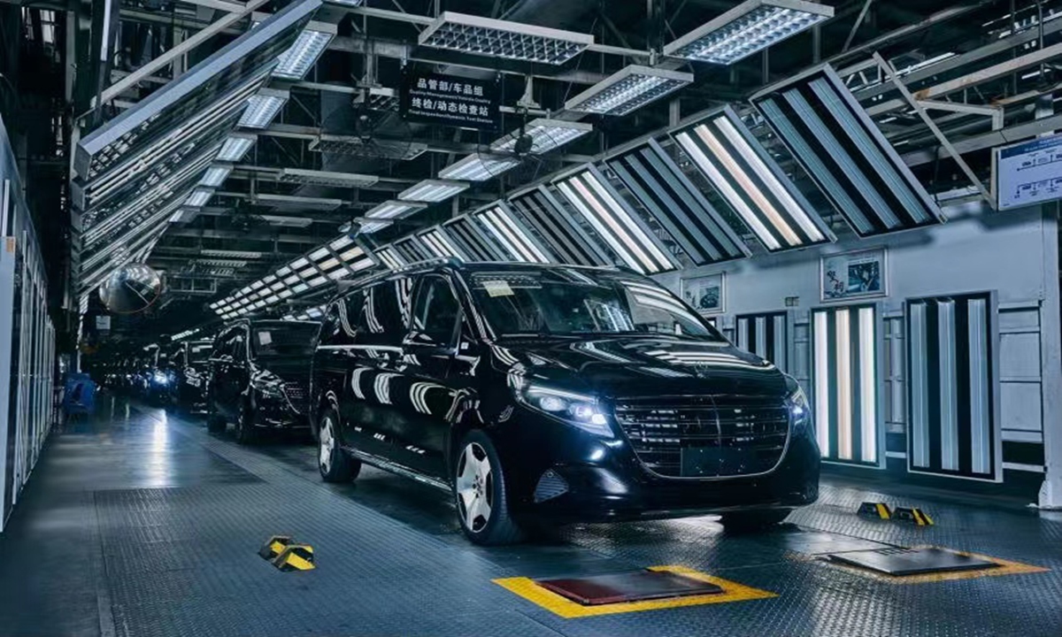 A view of a Mercedes-Benz factory in East China's Fujian Province. Photo: Courtesy of Mercedes-Benz