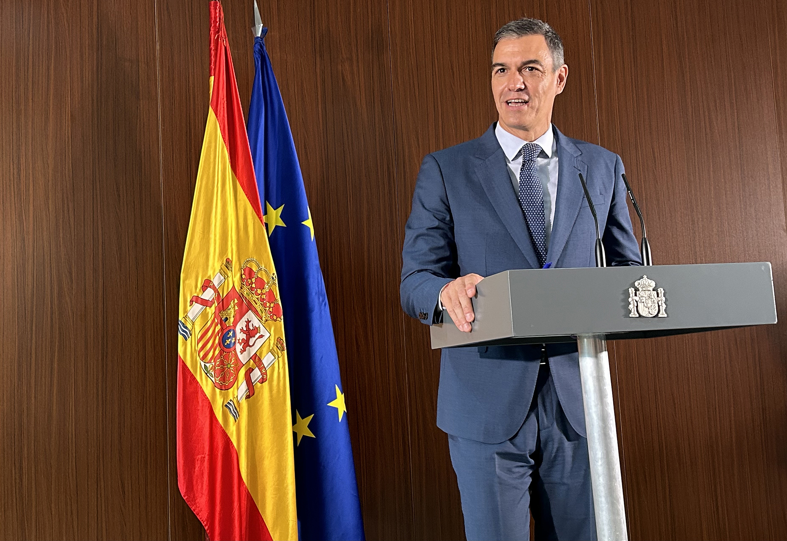 Spanish Prime Minister Pedro Sanchez at a press conference in Kunshan City, East China’s Jiangsu Province, on September 11, 2024. Photo: Huang Lanlan/GT