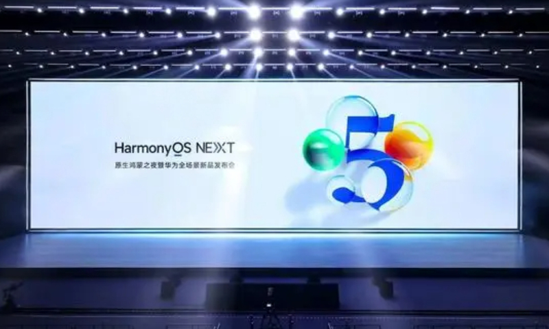 Launch event of Huawei's HarmonyOS NEXT on October 22, 2024 Photo: China Media Group