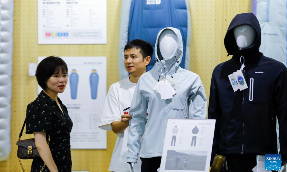 People visit China Camping Life Expo in Chengdu, southwest China's Sichuan Province, Sept. 6, 2024. The three-day expo kicked off on Friday, showcasing outdoor products from nearly a hundred outdoor brands. Photo:Xinhua