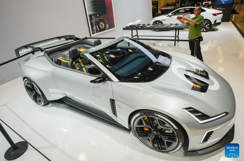 A Polestar Concept BST vehicle is on display during the Everything Electric Canada Show in Vancouver, British Columbia, Canada, Sept. 6, 2024. The three-day event kicked off here on Friday, showcasing the latest innovations in electric vehicles (EVs), renewable energy technologies and sustainability solutions. Photo: Xinhua