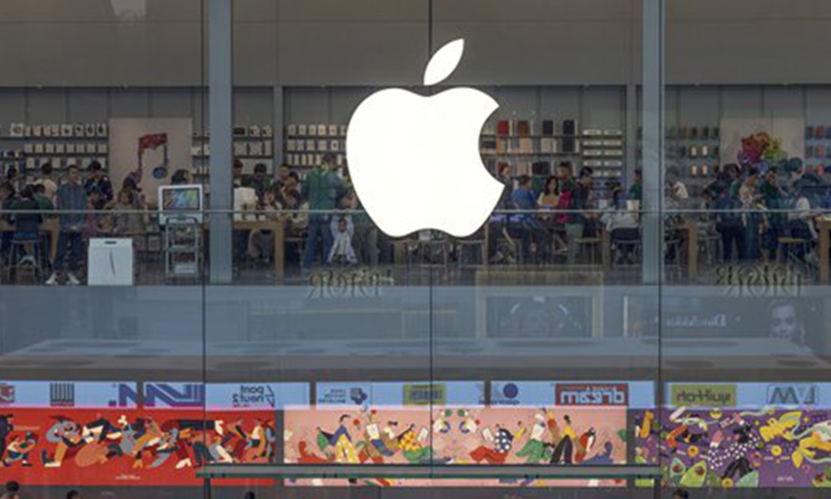 An Apple store in Chengdu, Southwest China's Sichuan Province. Photo: IC

