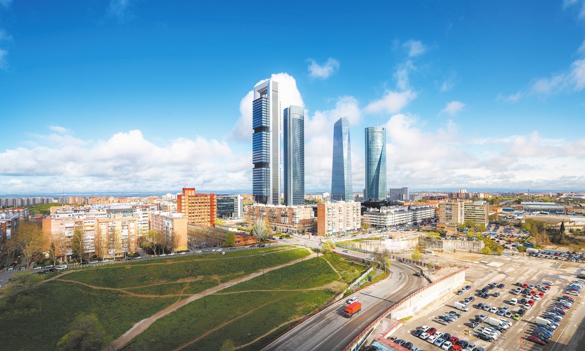 The<strong></strong> Cuatro Torres Business Area in Madrid, Span. Photos: VCG 