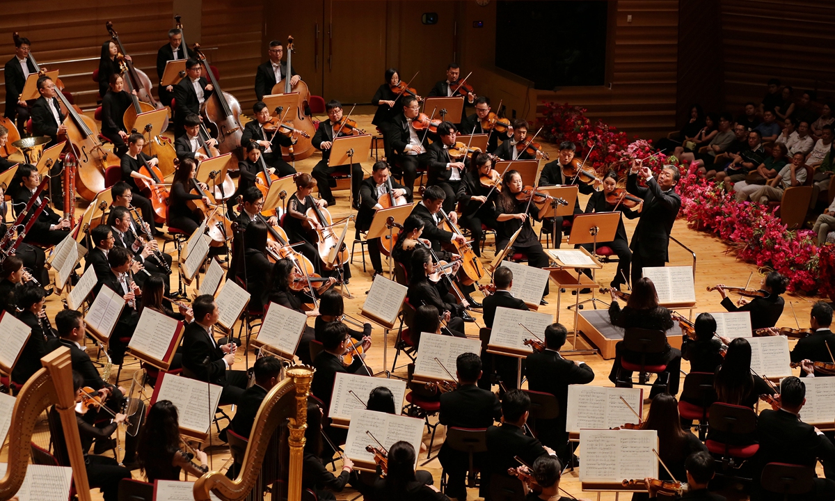 Shanghai Symphony Orchestra musicians perform during a concert in Shanghai on September 8, 2024. Photo: Courtesy of the Shanghai Symphony Orchestra