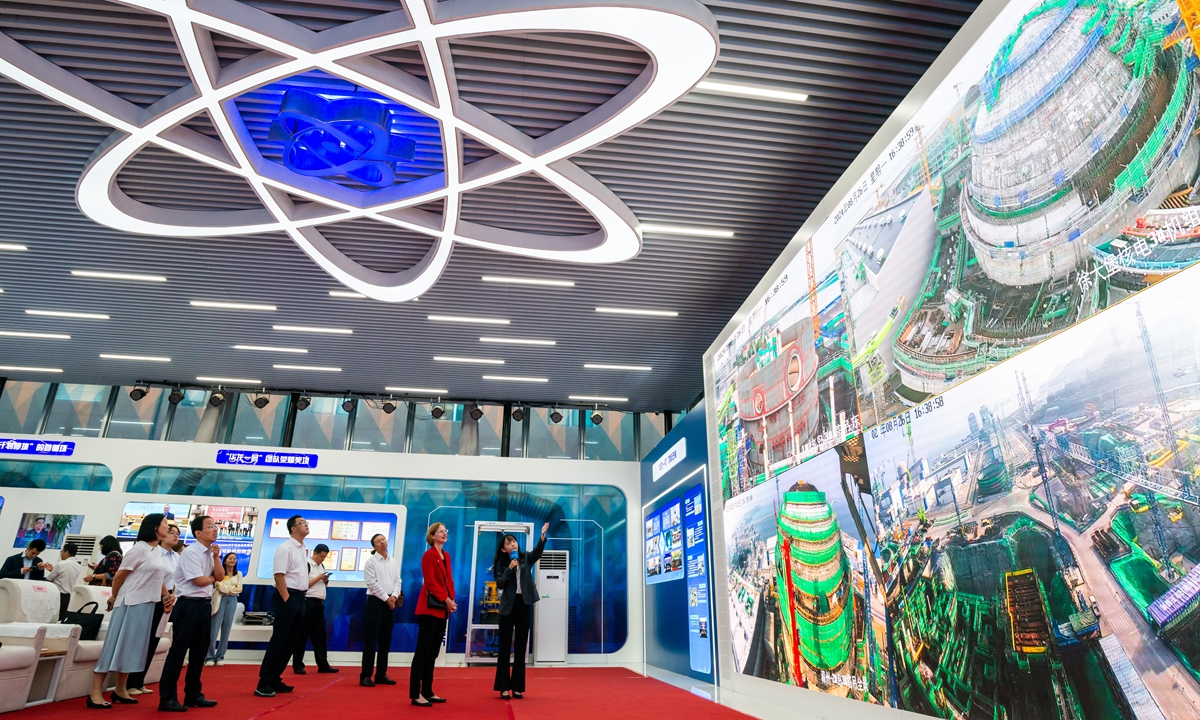 Sophie Boutaud de la Combe, director of IAEA Office of Public Information and Communication, visits CNNC in Beijing on August 26, 2024. Photo: Chen Tao/GT