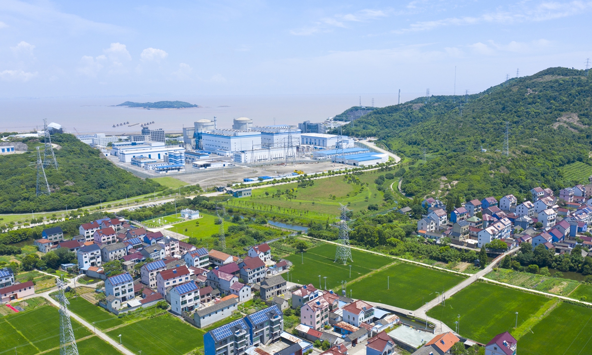 Picture shows the Qinshan Nuclear Power Base in Haiyan, East China's Zhejiang Province. Photo: Courtesy of CNNC