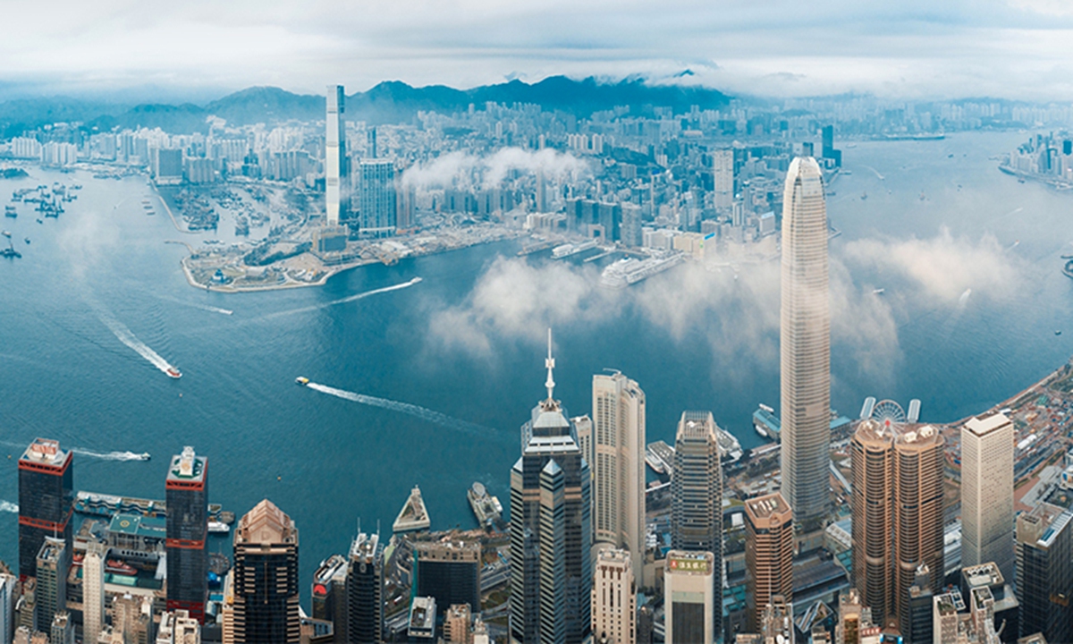 The<strong></strong> view of Hong Kong Photo: VCG