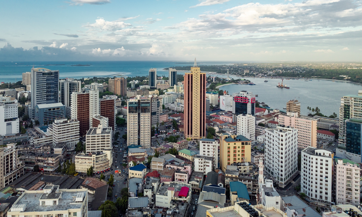 An aerial view of Dar es Salaam, a city in Tanzania Photo:IC