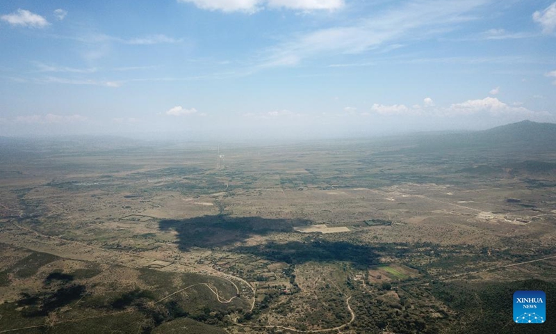 An aerial drone photo taken on Sept. 10, 2024 shows the landscape of the Great Rift Valley in Kiambu county, Kenya. (Photo: Xinhua)